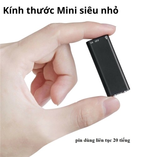 Máy ghi âm tại huyện Cần Giờ, mini nhỏ gọn kín đáo, giao ngay 1 giờ